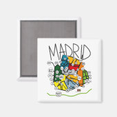 IMAN MADRID. CITIES COLLECTION. MAGNEET (Voorkant / Achterkant)