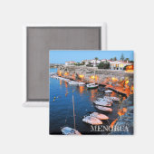 imán puerto de Es Castell en Menorca Magneet (Voorkant / Achterkant)