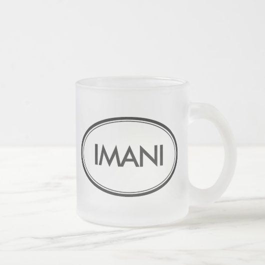 Imani Matglas Koffiemok (Rechts)