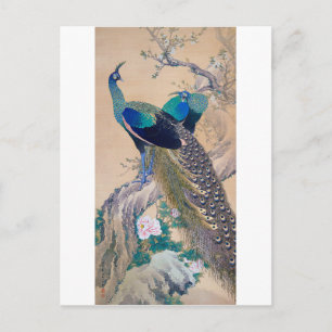 Imao Keinen, een paar paarten in de lente Briefkaart