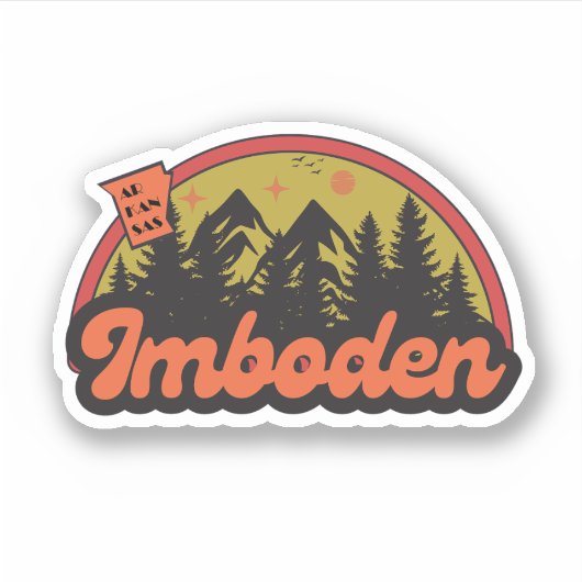 Imboden, Arkansas Sticker (Voorkant)