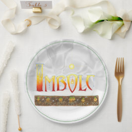 Imbolc druppelt papieren Borden Papieren Bordje