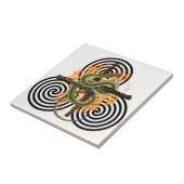 Imbolc Fire Serpent Pagan Sabbat Altaar Tegel Tegeltje (Zijkant)