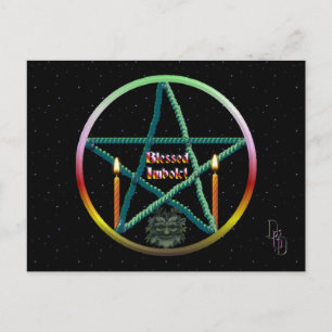 Imbolc Pentacle Briefkaart