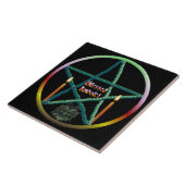 Imbolc Pentacle Tegeltje (Zijkant)