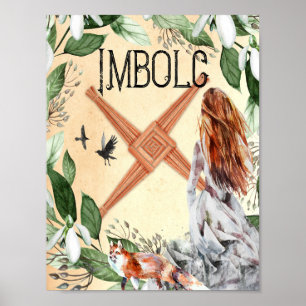 IMBOLC, POSTER DE SABBAT WICCAN CANDLEMAS