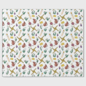 Imbolc Wrapping Paper Pagan Seasonal Pattern Cadeaupapier (Vlak)
