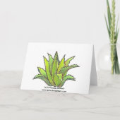 Imbricata van Echeveria notecard Kaart (Achterkant)