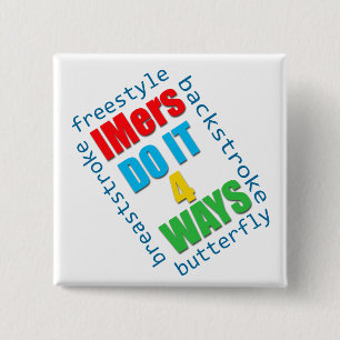 IMers doen het 4 manieren Vierkante Button 5,1 Cm