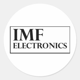 IMF Electronics logo Ronde Sticker