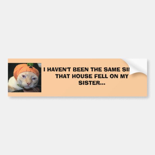 IMG_2073, IK WAS NIET HETZELFDE SINCEE... BUMPERSTICKER (Voorkant)