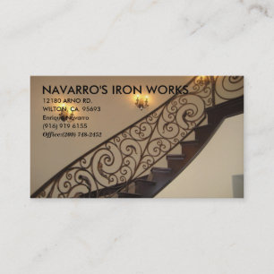 IMG_4575, NAVARRO'S IRON WORKS, 12180 ARNO RD... VISITEKAARTJE