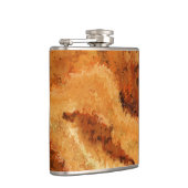 Imitatie Houtnerf Burel Patroon Heupfles (Rechts)