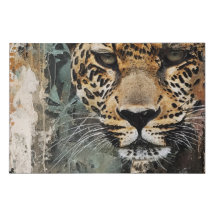 abstrait paysage de chats de la jungle blanche