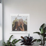 Imitation Canevas Aimer la typographie et la photo personnalisées<br><div class="desc">Thème d'amour Personnalisé Photo et Texte Typographie murale - Faux Wrapped Canvas Imprimer de Ricaso - ajoutez votre propre photo et texte à cette grande fausse toile</div>