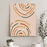 Imitation Canevas Art contemporain Rainbow<br><div class="desc">Ajoutez une touche vibrante d'art moderne à votre maison avec cette impression de toile accrocheuse. Avec une composition dynamique de lignes de couleur arc-en-ciel et de formes géométriques,  cette pièce apporte énergie et positivité à tout espace. Parfait pour ajouter une couleur à votre salon,  chambre ou bureau.</div>