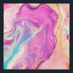Imitation Canevas Art moderne Abstrait de peinture rose<br><div class="desc">Jolie peinture d'art abstrait contemporain rose tourbillonne de rose clair,  or et bleu. Idéal pour un pop de couleur dans n'importe quelle maison.</div>