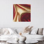 Imitation Canevas Art-Ruby rouge Abstrait et or brillant-<br><div class="desc">Présentation de cette toile d'art Abstraite - une fusion vibrante de Ruby Red et de Shiny Gold ! Cette oeuvre fascinante capte l'essence de l'art de flux, apportant une explosion de couleur et d'énergie dans votre espace. Conçu avec précision et imprimé sur toile de qualité supérieure, il est l'ajout parfait...</div>