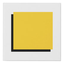 Bauhaus Art Composition Carré jaune