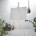 Imitation Canevas Botanique moderne Golden Floral Mariage Accueil<br><div class="desc">Le design comprend un élégant script de calligraphie floral "Welcome" à la nature dorée et moderne. Personnalisez avec vos détails de mariage et s'il vous plaît trouver des designs correspondants de mon magasin "DreamHut".</div>