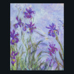 Imitation Canevas Claude Monet - Lilac Irises / Iris Mauves<br><div class="desc">Lilac Irises / Iris Mauves - Claude Monet,  1914-1917</div>