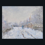 Imitation Canevas Claude Monet - Scène de neige à Argenteuil<br><div class="desc">Scène de neige à Argenteuil / Rue sous la neige,  Argenteuil - Claude Monet,  1875</div>