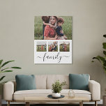 Imitation Canevas Collage de photos de famille personnalisé<br><div class="desc">Collage Photo Famille Faux Canvas Personnalisé Imprimer Mur Art</div>