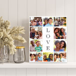 Imitation Canevas Collage photo de Grandma Love 10<br><div class="desc">Un collage photo moderne imitation toile pour célébrer la meilleure grand-mère de l'histoire. Personnalisez avec 10 photos de ses petits-enfants,  enfants et autres membres de la famille. "LOVE" est écrit au milieu dans un texte élégant.</div>