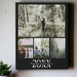 Imitation Canevas Collage photo personnalisé<br><div class="desc">Photo personnalisée Bouclier mural - Faux Toile enveloppée Imprimer de Ricaso - ajoutez vos propres photos et texte - photo collage cadeaux</div>