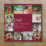Imitation Canevas Dad Daddy Father Definition 12 Photo Burgundy<br><div class="desc">Personalise with 12 favourite photos and personalized text for your special dad, daddy or father to create a unique gift for Father's day, birthdays, Christmas or any day you want to show how much he means to you. A perfect way to show him how amazing he is every day. Designed...</div>