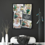 Imitation Canevas Décor de maison familiale multi-photo moderne et d<br><div class="desc">Décor moderne et design multi photo famille maison. Les couleurs peuvent être changées.</div>