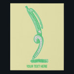 Imitation Canevas Demi-tons vert stylo pop art<br><div class="desc">Illustration d'un stylo à bille vert dessinant des demi-tons. Le stylo dit à mi-teinte dessus. Un design pour tous ceux qui aiment l'affiche de style rétro et l'art de la bande dessinée.</div>