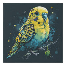 Dessin Cute Budgie Bird En Style Kawaii | Art AI