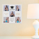 Imitation Canevas Elégant Gold Graduation Senior Photo Collage 2025<br><div class="desc">Un collage photo collage de graduation de graduation fausse toile avec texte en or chic pour une lycéenne diplômée de la classe de 2025. Customisez avec vos portraits supérieurs, le nom de l'école et la classe de graduation sous l'élégante calligraphie pour un grand cadeau de graduation personnalisé. Il dispose d'un...</div>
