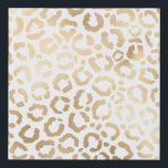 Imitation Canevas Elegant Gold White Leopard Cheetah Animal Print<br><div class="desc">Cette poster de animal élégante et chic conviendra parfaitement à la mode chic et branchée. Il est muni d'un motif léopard de feuille d'or faux imprimé à la main sur un simple arrière - plan blanc. Qui peut être modifié en cliquant sur les options de personnaliser. C'est un design safari...</div>