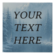Elégant Snowy Wilderness - Personnalisable Nature