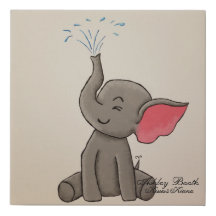 Eléphant à l'eau