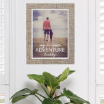 Imitation Canevas Fête des pères Adventure Buddy<br><div class="desc">Célébrez votre copain d'aventure préféré cette Fête des pères avec notre My Favorite Adventure Buddy Photo Faux Canvas Imprimer! Cette belle impression présente une photo personnalisable de vous et de votre père, entourée d'une étonnante texture fausse toile qui lui donne l'apparence et l'impression d'une vraie toile de toile. Que votre...</div>