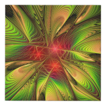 Fleurs imaginaires fractales douces et tendres