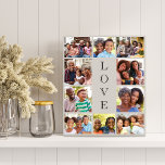 Imitation Canevas Grandma Love 10 Photo Collage Taupe<br><div class="desc">Un collage photo taupe imitation toile imprimé pour célébrer la meilleure grand-mère de l'histoire. Personnalisez avec 10 photos de ses petits-enfants,  enfants et autres membres de la famille. "LOVE" est écrit au milieu dans un texte élégant.</div>