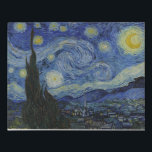 Imitation Canevas La nuit étoilée par Vincent Van Gogh Canvas<br><div class="desc">La nuit étoilée est une huile sur toile du peintre post-impressionniste néerlandais Vincent van Gogh. Peint en juin 1889, il décrit la vue depuis la fenêtre est de sa chambre d'asile à Saint-Rémy-de-Provence, juste avant le lever du soleil, avec l'ajout d'un village idéal. Il est dans la collection permanente du...</div>