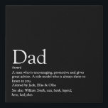 Imitation Canevas Meilleur papa Papa Père Papa Papa Ever Définition<br><div class="desc">Personnalisez pour votre père, papa, papa ou père spécial pour créer un cadeau unique pour la Fête des pères, les anniversaires, Noël ou n'importe quel jour que vous voulez montrer combien il signifie pour vous. Une façon parfaite de lui montrer à quel point il est extraordinaire chaque jour. Conçu par...</div>