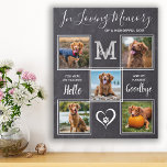 Imitation Canevas Mémoire d'amour Personnalisé Chien Animal de Compa<br><div class="desc">Célébrez votre meilleur ami avec une toile de collage photo mémorial de chien personnalisée dans une ardoise gris rustique. Cette toile de montage photo pour chien unique est le cadeau idéal pour vous, votre famille ou vos amis pour honorer ceux qui sont aimés. Nous espérons que votre canevas photo de...</div>