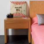 Imitation Canevas Numéro de base-ball Vintage personnalisé Rétro<br><div class="desc">Personnalisé vintage nom de baseball numéro design rétro peut être bon pour vous si vous aimez Baseball. Ou cela pourrait être un grand cadeau pour ceux qui aiment le baseball.</div>