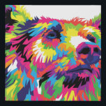 Imitation Canevas Ours Spirit Animal Pop Art<br><div class="desc">Conception Abstraite de l'ours. Le symbole de l'ours représente la force,  la famille,  la vitalité,  le courage et la santé. L'ours est réfléchi et indépendant,  et n'a guère besoin de communion. L'ours est également autonome et de nature à volonté forte.</div>