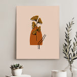 Imitation Canevas Plante Et Formes Abstraits De Boho En Terre Cuite<br><div class="desc">Abstrait Plante Boho En Terracotta Et Formes Faux Canvas Imprimer</div>