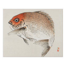 Poisson taï (mer Rouge) par Kōno Bairei