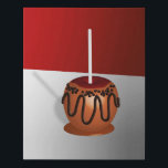 Imitation Canevas Pop Art Caramel Apple<br><div class="desc">Faux toile enveloppée dans une pomme caramel Pop art percé de chocolat - art numérique imprimé</div>