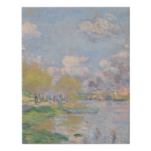 Imitation Canevas Printemps sur la Seine par Monet Impressionniste