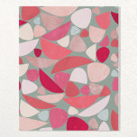 Imitation Canevas Rétro Abstrait<br><div class="desc">Formes organiques Abstraites en rose, mousse de mer et crème. Art original de Nic Squirrell.</div>